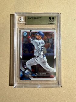 2018 Bowman Chrome Alex Verdugo RC BGS 9.5