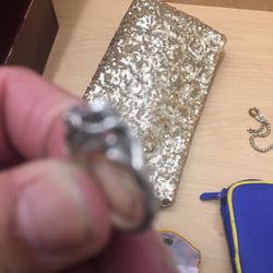 Lady in The Lake Ring Sterling Silver Blue Gem Stone 