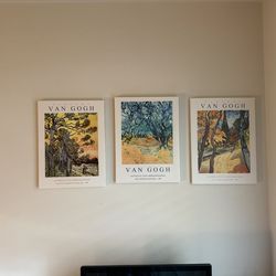 Van Gogh Wall Prints (Set of 3)