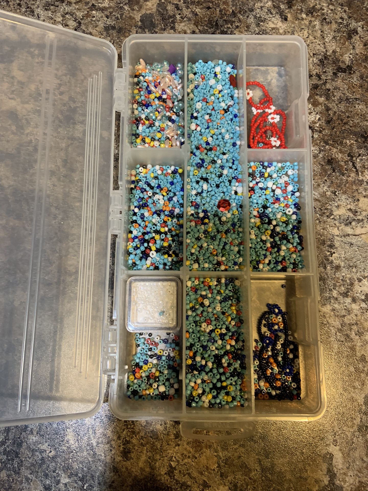 Two Containers Of Beads