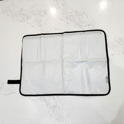 Travel Diaper Changing Pad - Extra Large, Waterproof, Foldable (Black 3D Cube Design) Portable Mat Fits Newborn Baby, Infant, or Toddler