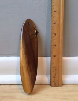 Surfboard Ornament, Wood, Handmade
