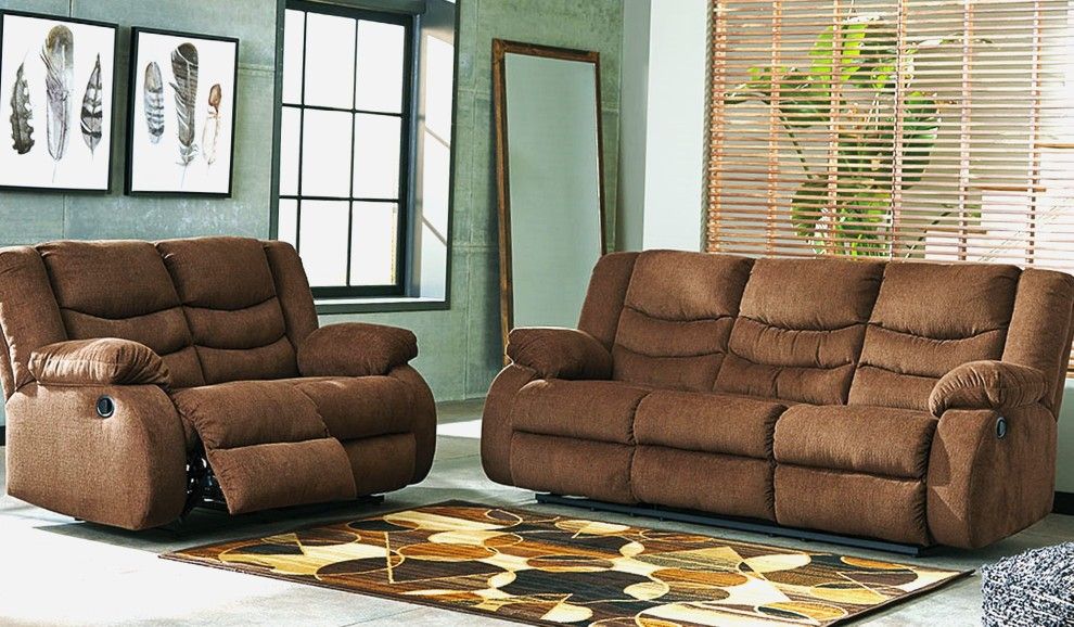 Ashley Rocking Tolen Sofa and Loveseat