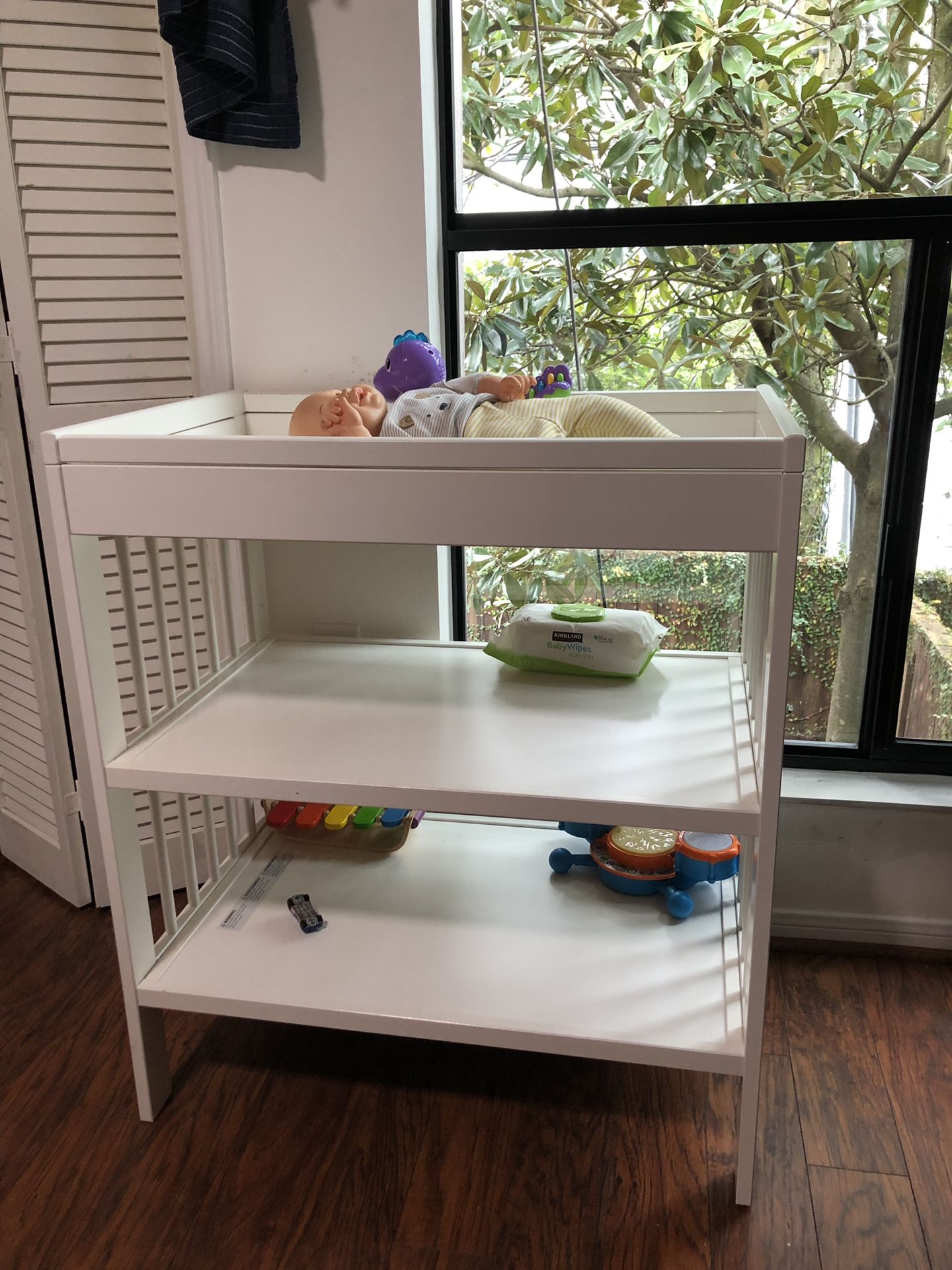 White Changing table