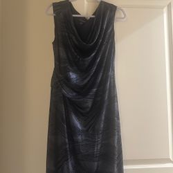 Dark Blue/ Silver Mix Dress 