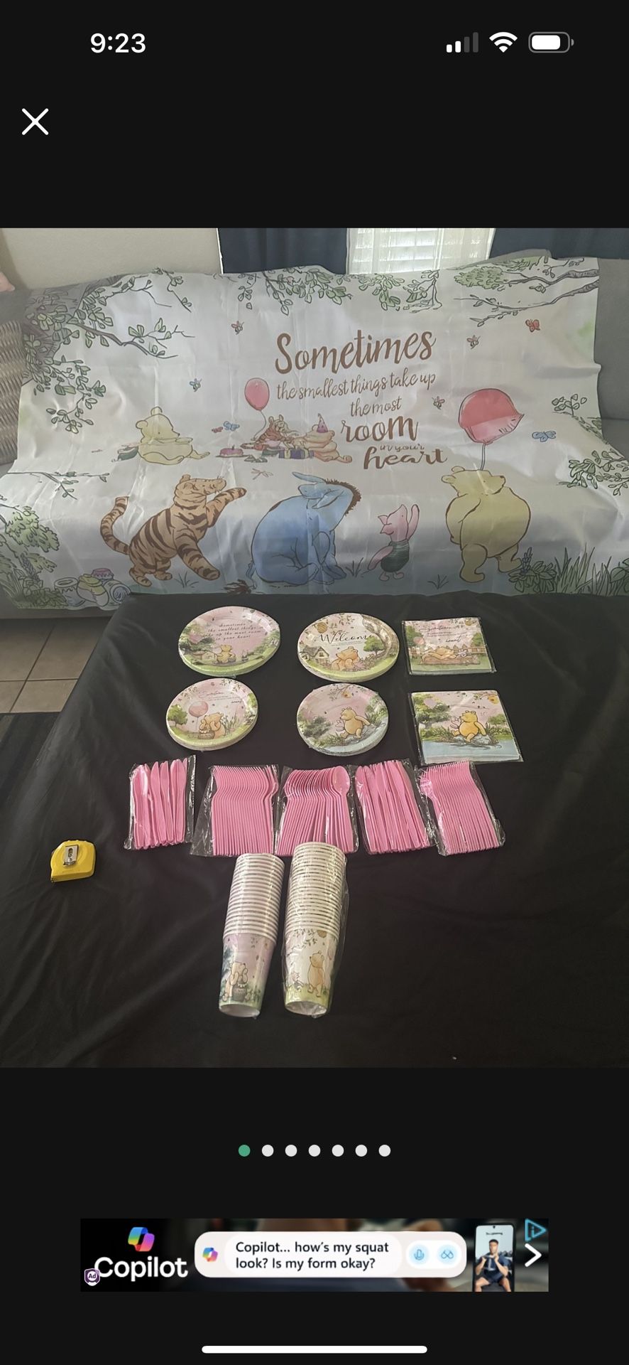 Winnie the Pooh Baby Shower Party Supplies