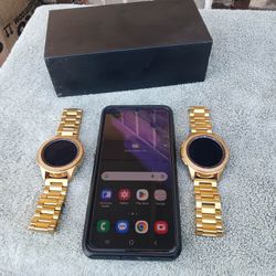 $100! Per Gold Galaxy Frontier Smart Watch works on iPhone too. $260! Galaxy s21 Phone 128GB Unlocked. All for $400! Or Trade PS5