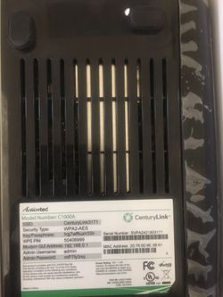 Century link modem good working condition