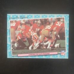 1986 Fleer San Francisco 49ers #73 On Offense Looking For Safe Passage Football Card Collectible Vintage Sports NFL Trading Pro Professional