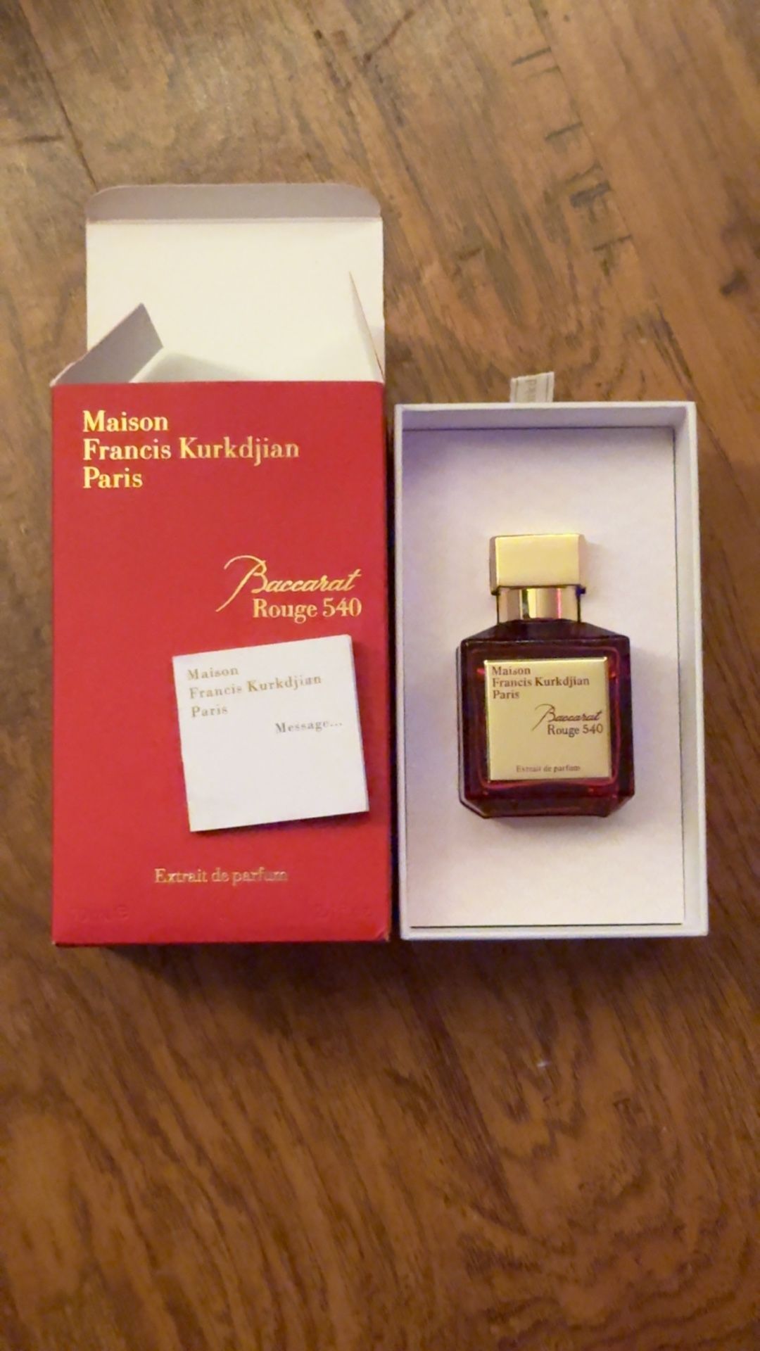 1:1 Baccarat Rouge 540 Perfume