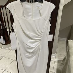 Bridal Shower Calvin Klein White Dress