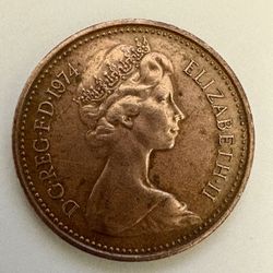 1974 Elizabeth ll Penny