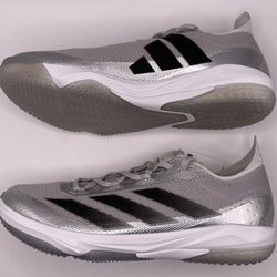 Brand New Adidas Adizero Impact Baseball Turf Shoes Silver Black Men Sizes 6.5, 9
