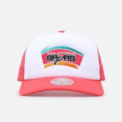 Mitchel & Ness San Antonio Spurs Foam Trucker SnapBack 