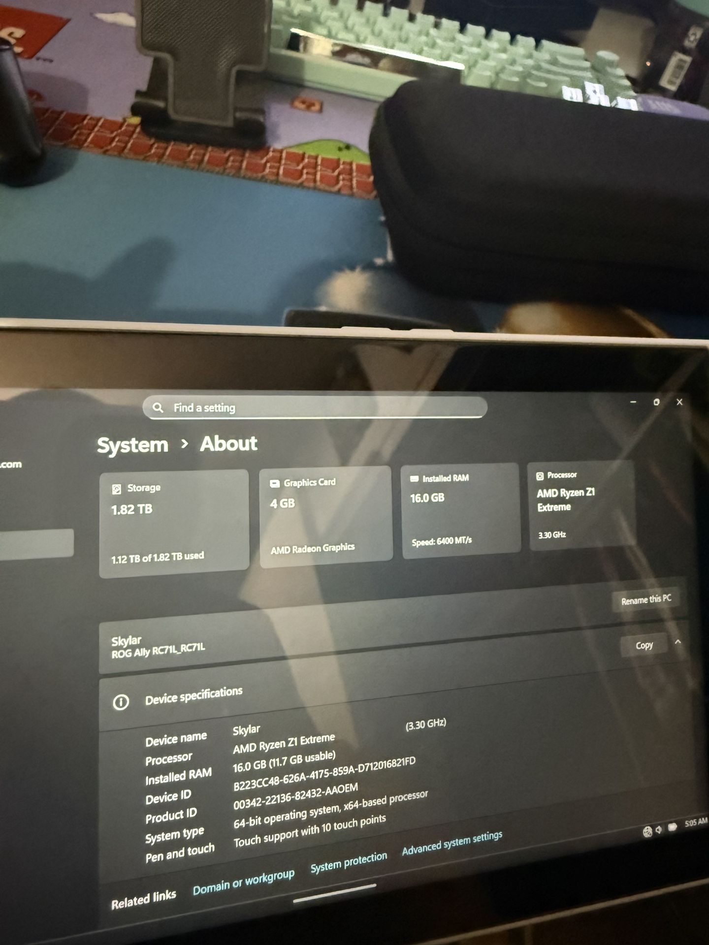 Asus Rog Ally Extreme 2tb & Battery Mod