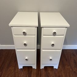 Matching White Nightstand Set