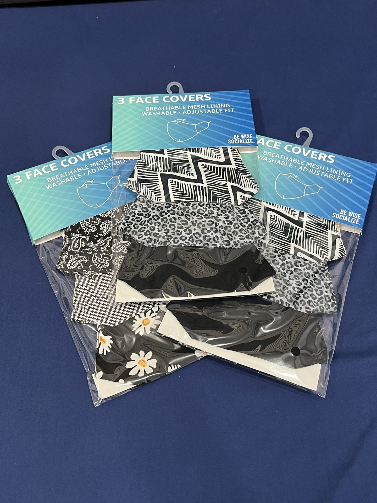 9 Reusable Face Mask / Face Covers