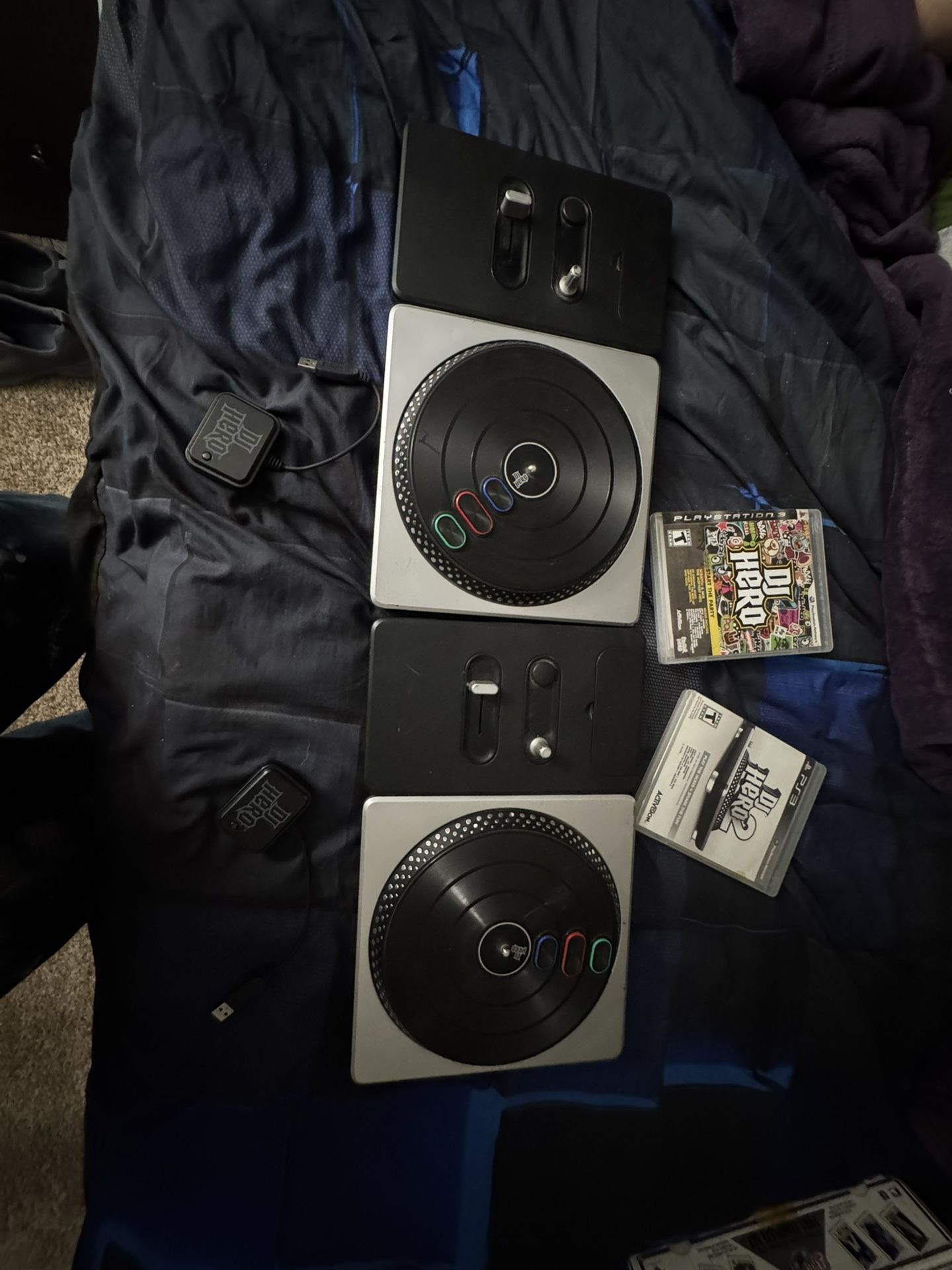 Dj Hero 1&2 W/ 2 Decks And Sensors For PS3