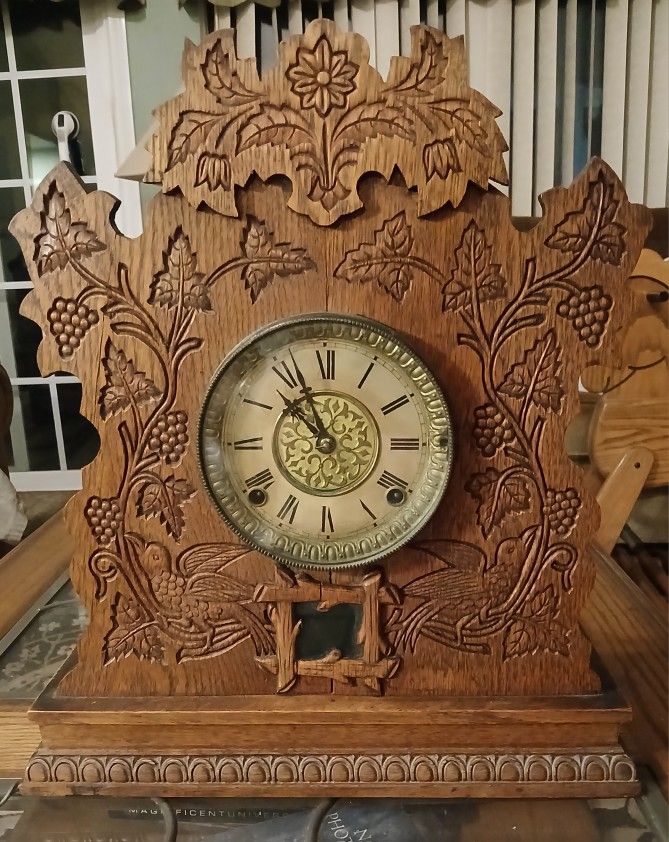 Early 1900s Gingerbread Mantle Clock