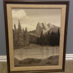 Davidson Original Mountain View painting 