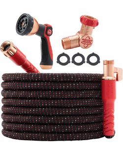 Ballistic Garden Hose Set with Nozzle and Fittings