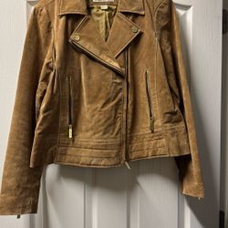 Michael Kors Women’s Biker Style Leather Jacket 