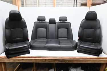 🔥 BMW F01 F02 Nappa Leather Sport Heated Seat Set Black OEM 750i 740i 2013-2015 🔥