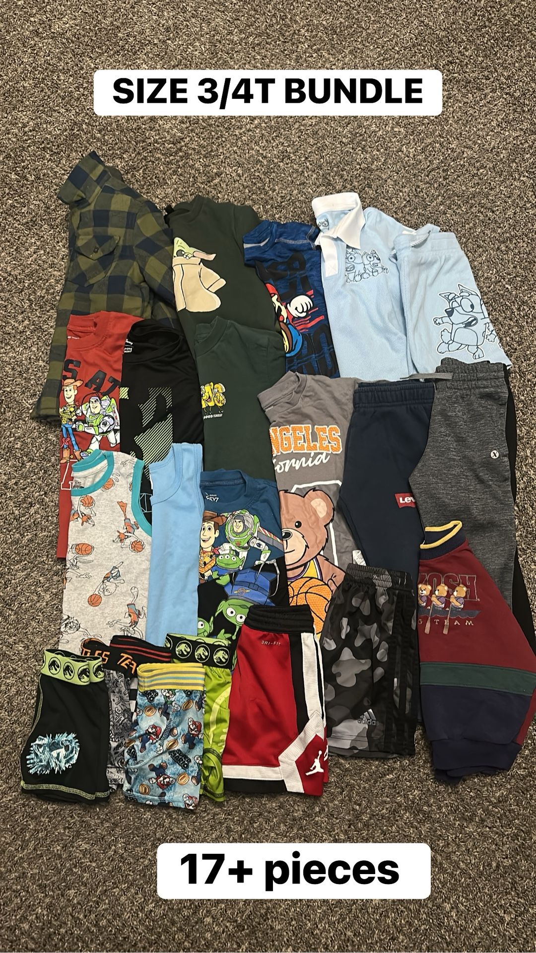 Boy Clothes Size 3-4T