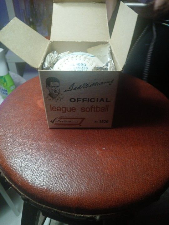 Ted Williams Official League Softball No.1620