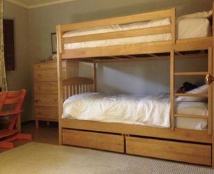Twin over twin bunk beds