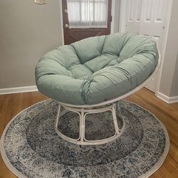 Indoor Papasan Chair with Cushion