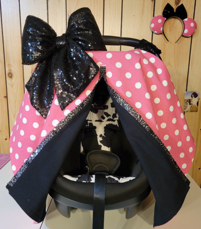 Car Seat Canopy Pink