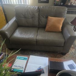 Pleather Love Seat