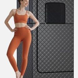 Portable Sauna. Color Black. The Steam Machine is used ,but works great. The Rest of the Sauna TOREAD Portable Steam Sauna Tent for Home, Full Size Sa