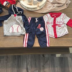 Gymboree toddler Boy Baseball Set