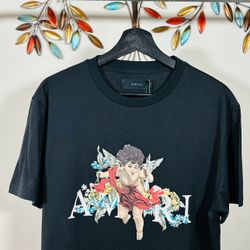 AMIRI CHERUB ANGEL LOGO T-SHIRT SS24, Visit Our Profile For More Items Available…