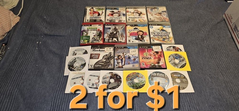 Playstation 3 Ps3 Games 2 For $1