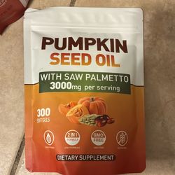 Pumpkin Seed Oil with Saw Palmetto 300 soft gels 3000mg