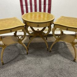 Antique Leather Top Tables