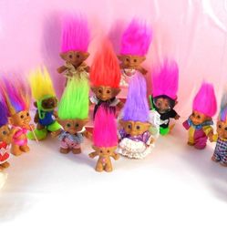 TROLL DOLLS LOT - 16 DOLLS