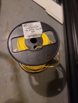 #18 solid yellow wire