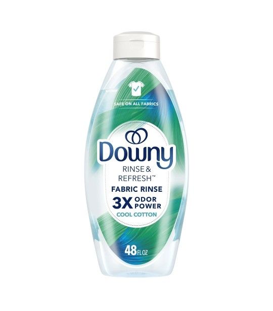 Downy Rinse Out Odor Laundry Rinse, Tackles Tough Odors and Refreshes, Cool Cotton Scent, 48 fl oz