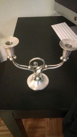 Sterling Silver Art Deco Candelabra by. Durham Company.