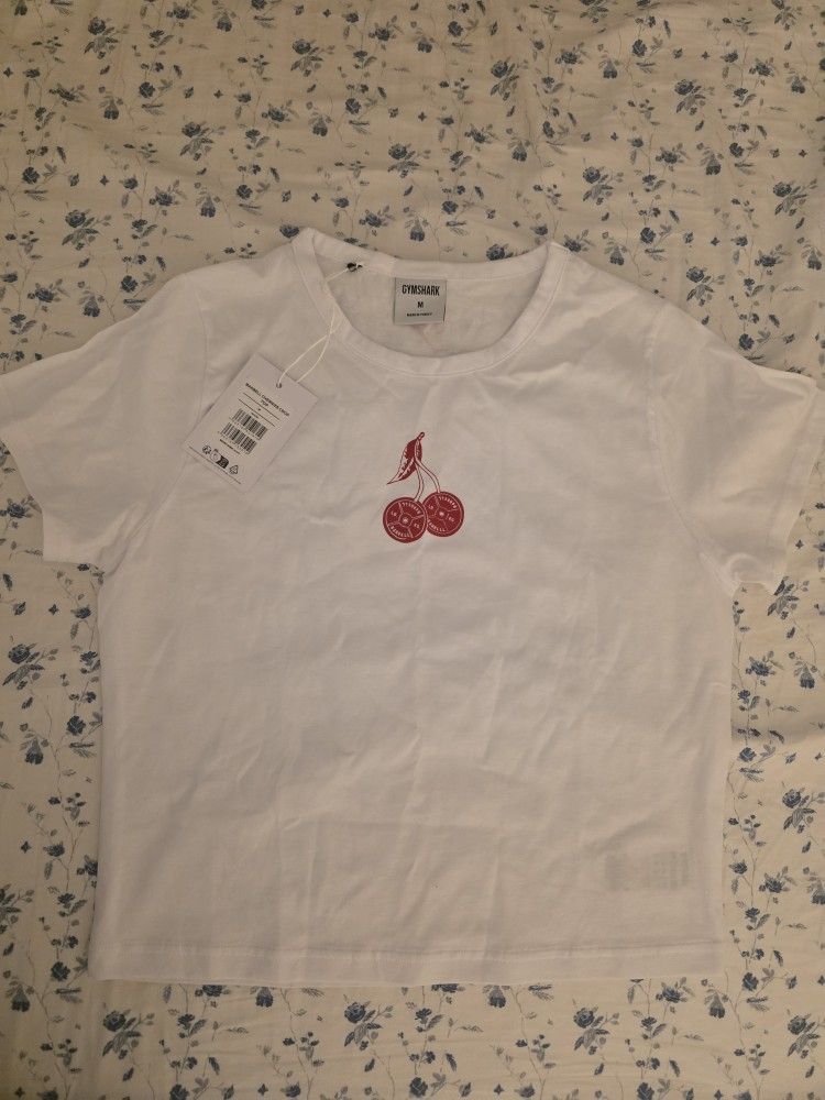 Gymshark Barbell Cherries Crop Top