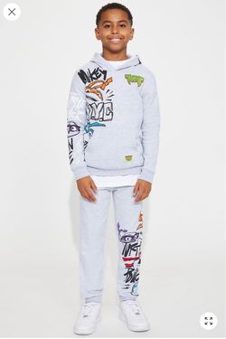 Kids TMNT Graphic Hoodie and Jogger Set