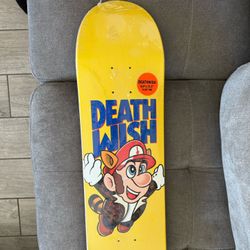 SUPER RARE Jon Dickson Mario Bros 3 Deathwish Skateboard Deck SNES