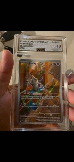 Mimikyu 2024 Pokemon SV Promo Black Star #075 AGS 10