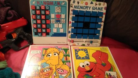 Hangman and the memory game by Melissa & Doug 2 playskool hard puzzles