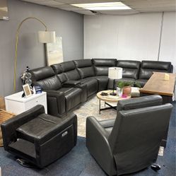 Leather Sectional 