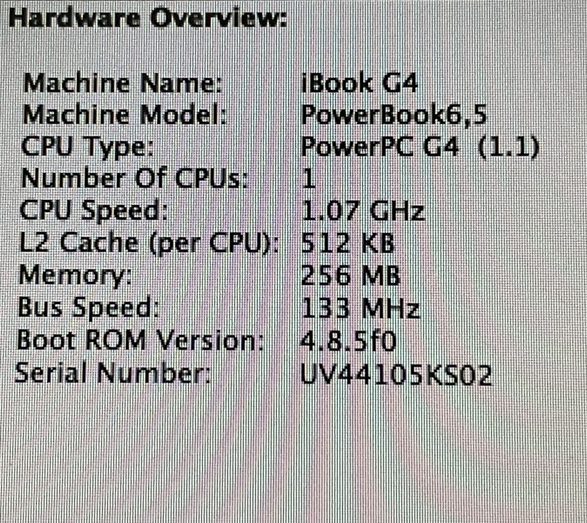 APPLE iBOOK G4